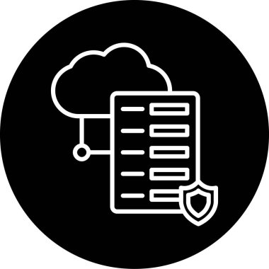 veri depolama vektör çizgisi simgesi