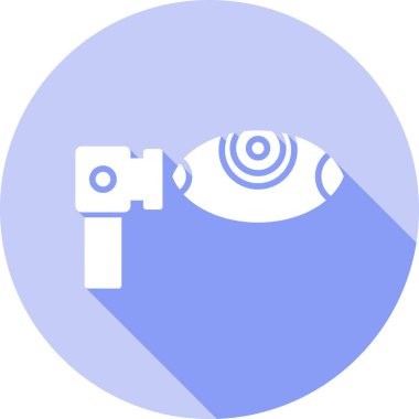 Göz simgesi, vektör illüstrasyonu basit tasarım