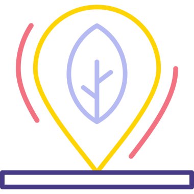 Harita işaretleyici. Basit resimleme