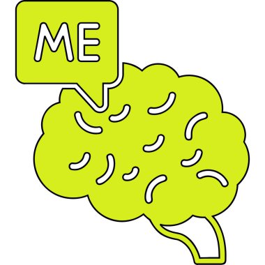 düşünce kabarcık karikatür beyin