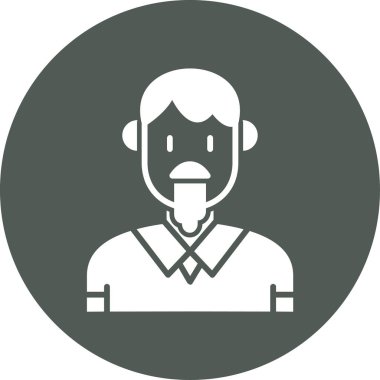 kızgın. Web simgesi basit illüstrasyon