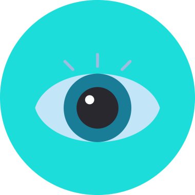 Göz simgesi vektör illüstrasyonu