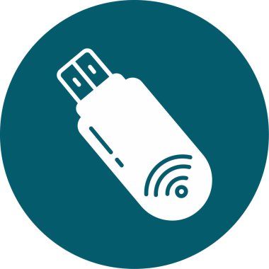 usb flash disk simge vektör illüstrasyon tasarımı