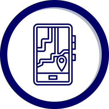 Akıllı telefon. Web simgesi basit illüstrasyon