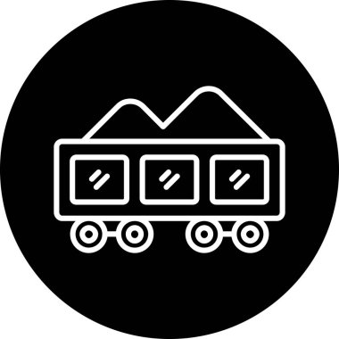 tren simgesi vektör illüstrasyonu