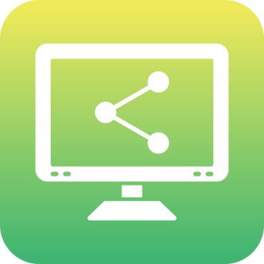 Benzersiz Lcd vektör çizgisi simgesi