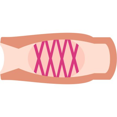 et sosisi simgesi vektör illüstrasyonu