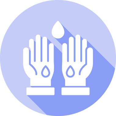 Bir su damlası simgesinin vektör illüstrasyonu