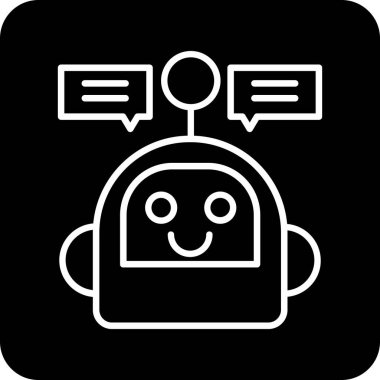 Sohbet simgesi, vektör çizimi