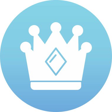 Taç simgesi çizimi düz