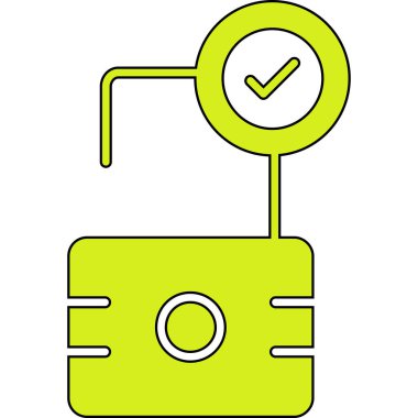 Kontrol listesi simgesi vektör illüstrasyonu