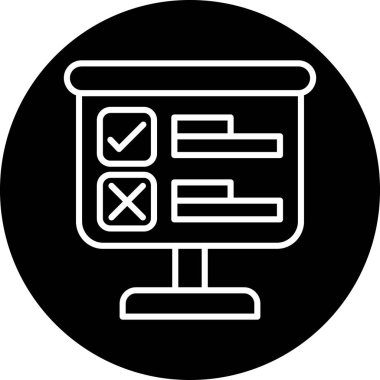 işaret simgesini işaretle, vektör illüstrasyonu