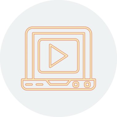 Video oyun ikonu vektör illüstrasyon tasarımlı dizüstü bilgisayar