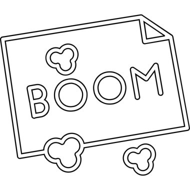 Patlamanın satır biçimi simgesi