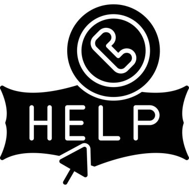 Web simgesine yardım et. Basit tasarım. vektör illüstrasyonu