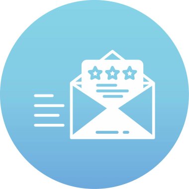 Posta simgesi vektör illüstrasyonlu zarf