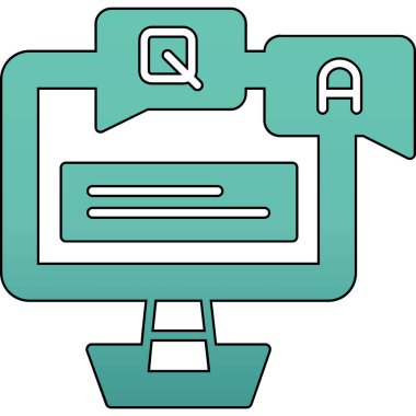 Sohbet simgesi, vektör çizimi