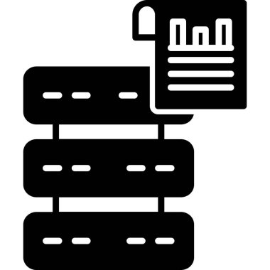 sunucu veritabanı vektörü simgesi