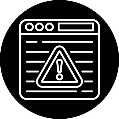 Projeniz için vektör uyarı simgesi