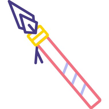 Kılıç. Web simgesi basit illüstrasyon