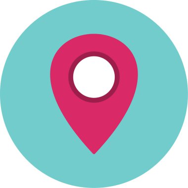 Harita işaretleyici. Web simgesi basit illüstrasyon