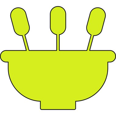 Basit vektör illüstrasyon yiyeceği