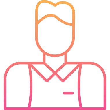 avatar. Web simgesi basit illüstrasyon