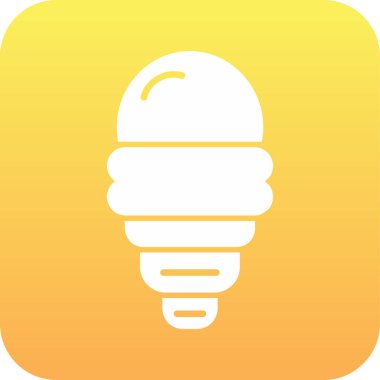 İzole ampul simgesi