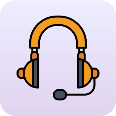 Kulaklıklı kulaklık. Basit tasarım