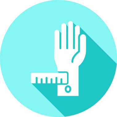 el vektör simgesi ölçümü modern basit, illüstrasyon