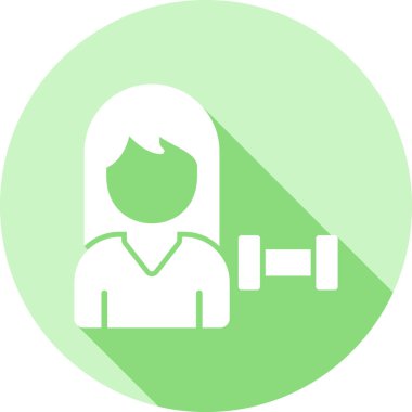 Kadın avatar. Basit tasarım