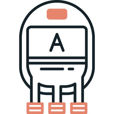 Modern b 'nin vektör illüstrasyonu eksik simgesi