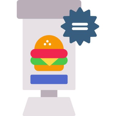 Gıda kategorisinde hamburger fast-burger ikonu