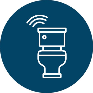 Tuvalet simgesinin vektör illüstrasyonu