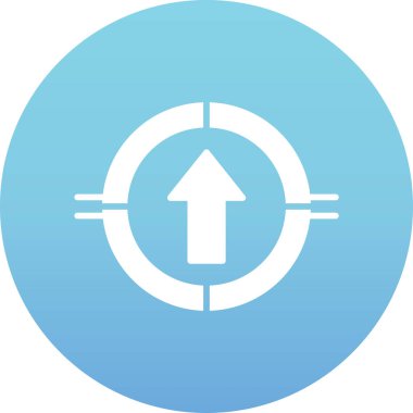 ok simgesi, vektör illüstrasyonu