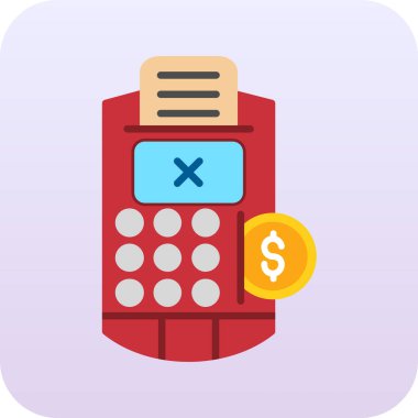 hesap makinesi simgesi vektör illüstrasyonu