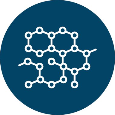 Molekül Vektör Şekil Simgesi Tasarımı