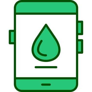 su damlası ikon vektör illüstrasyonu