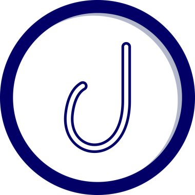 kanca ikon vektör illüstrasyonu