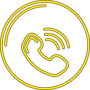 Çağrı. Web simgesi basit illüstrasyon