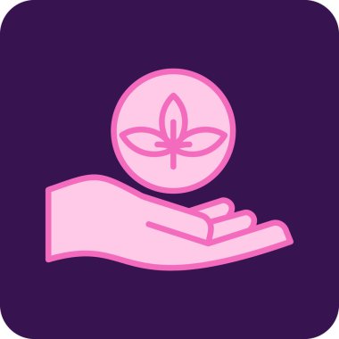 lotus. Web simgesi basit illüstrasyon