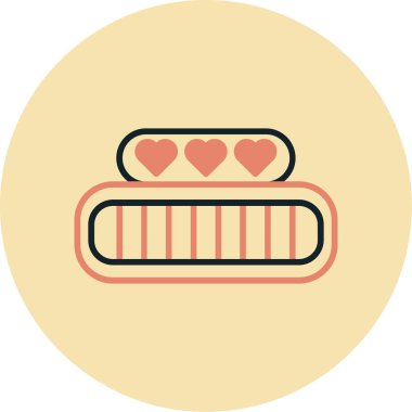 Modern simgenin vektör illüstrasyonu