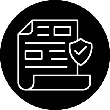 Belge simgesinin vektör illüstrasyonu