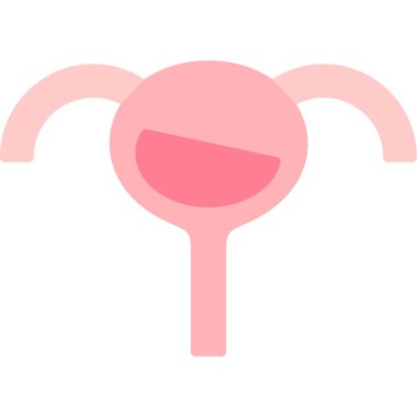 Dişi Göğüs simgesi, basit vektör illüstrasyonu