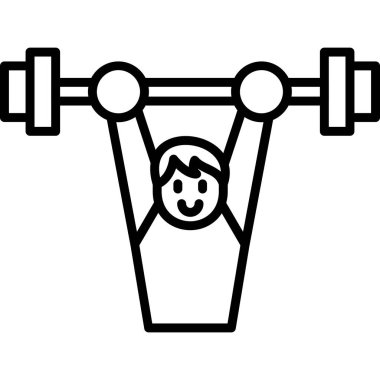 Dambıl. Web simgesi basit illüstrasyon