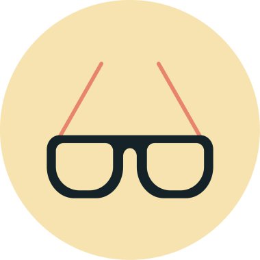 Gözlük. Web simgesi basit illüstrasyon