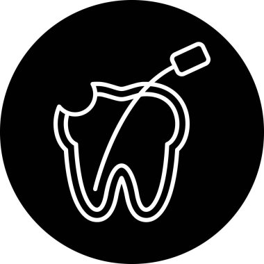 Modern diş eksikliğinin vektör illüstrasyonu