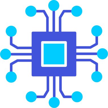 cpu icon, vector illustration simple design