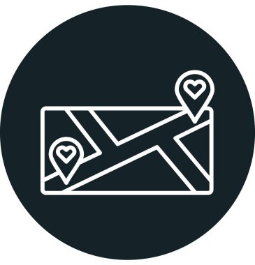 harf simgesi olan kalp, basit vektör illüstrasyonu