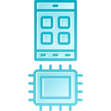 Smartphone teknoloji izole simgesi